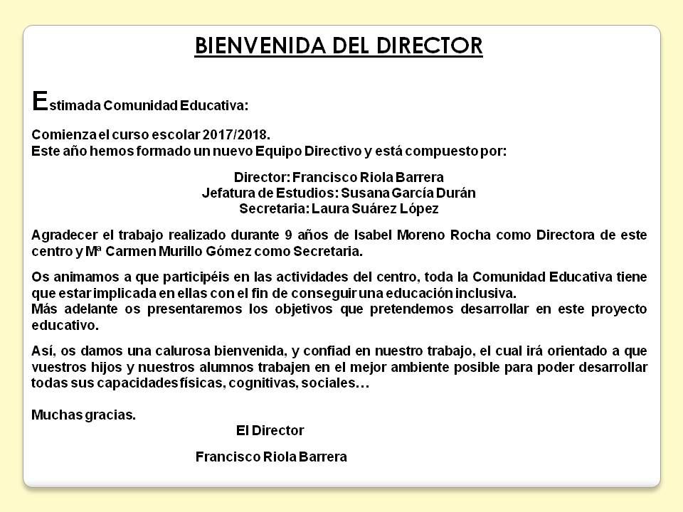 BIENVENIDA-DEL-DIRECTOR.-AMARILLO