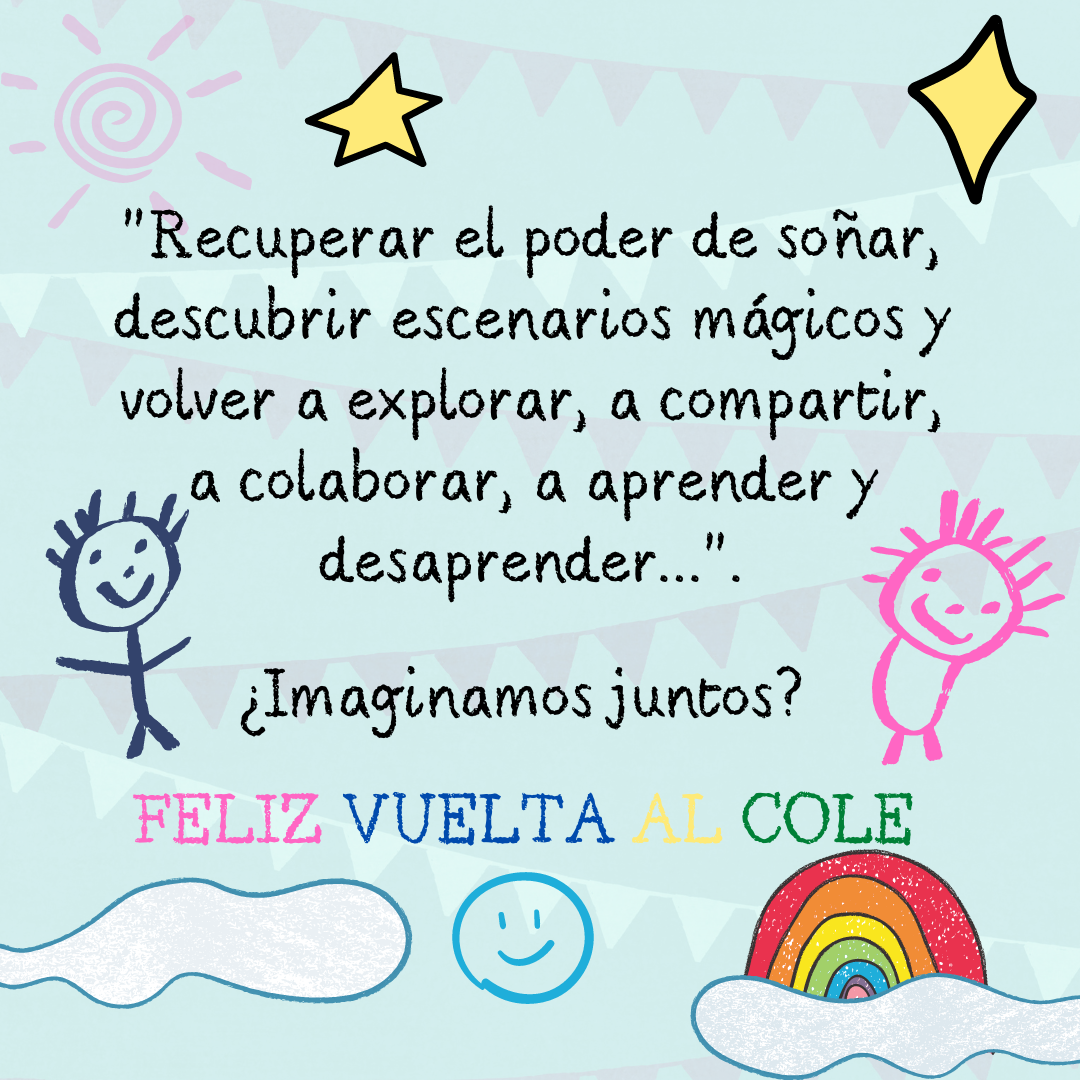 Niños Imaginación Ludoteca Colegio dibujos donación publicación